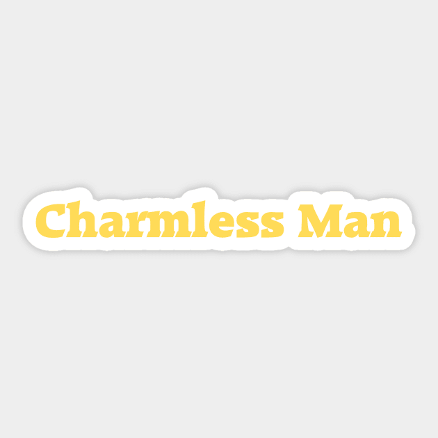 Charmless Man, mustard Sticker by Perezzzoso